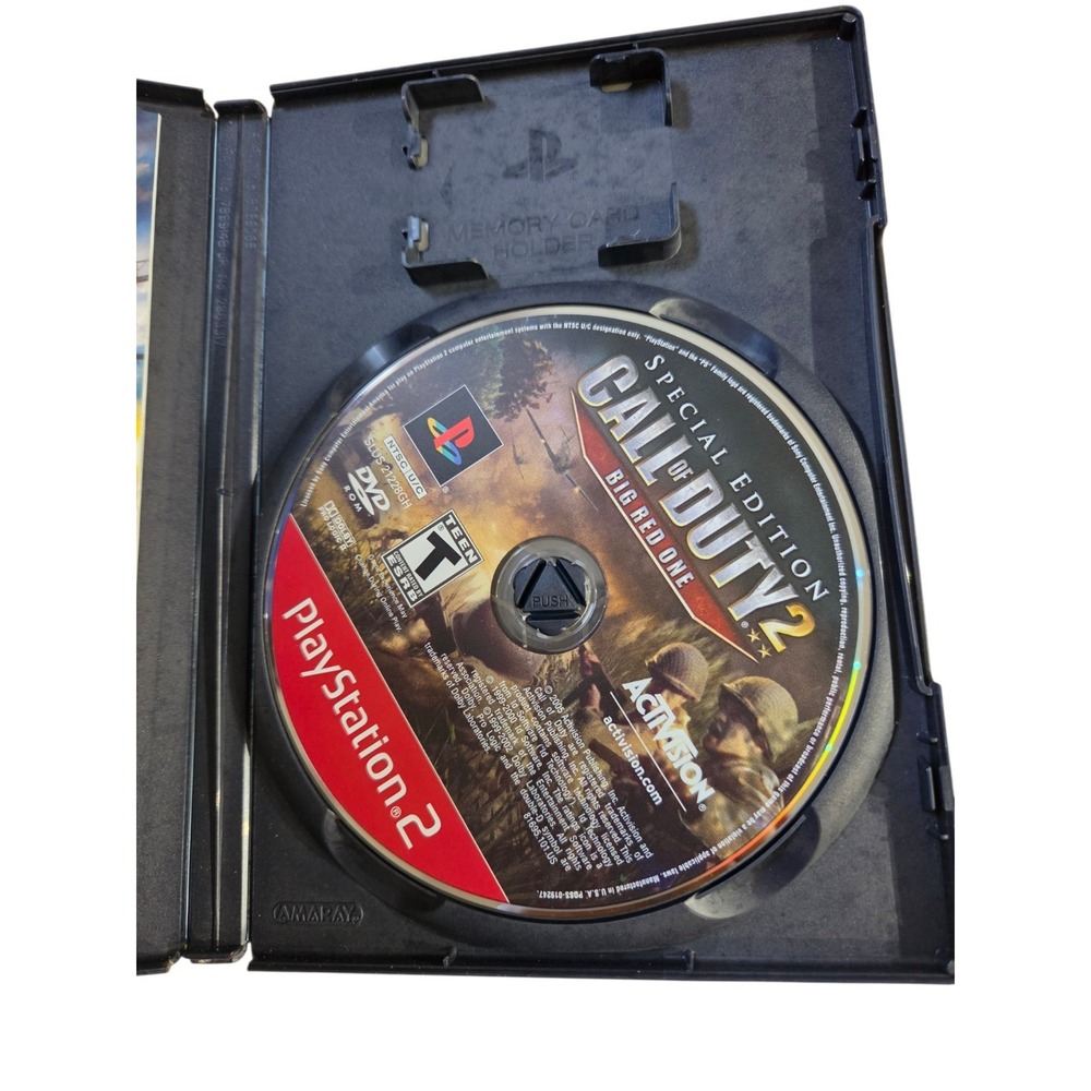 Call of Duty 2 Big Red One PlayStation 2 Game PS2 Complete w/ Manual CIB Special - Picture 3 of 4